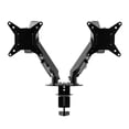 thumbnail image 4 of Mounting Binge Dual Monitor Mount for 13–32 Inch Screens | Full Motion Adjustable Arm with Tilt, Swivel & Rotation | Heavy-Duty VESA 75×75/100×100 Desk Clamp Stand for Home & Office, 4 of 13