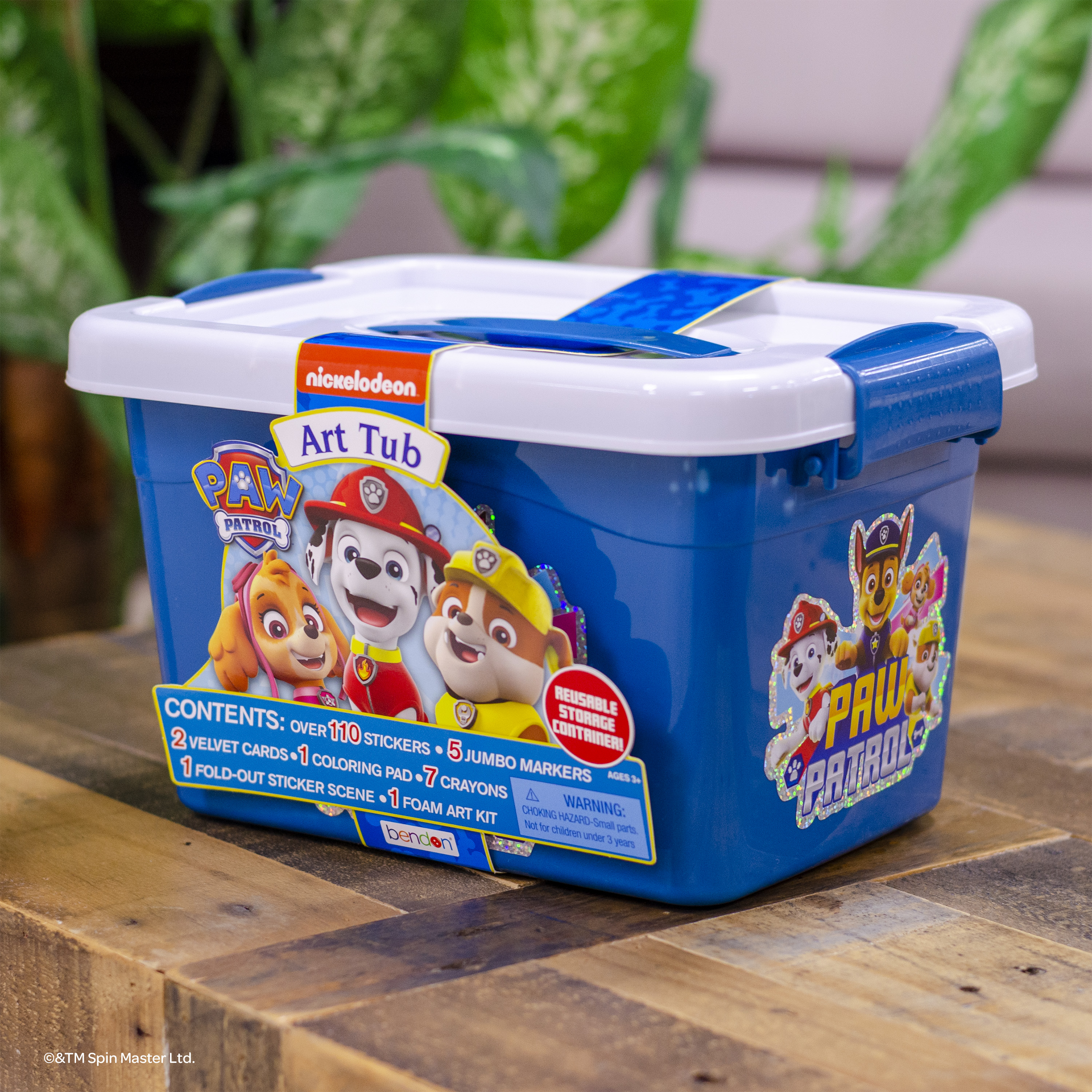 PAW Patrol Art Tub with a Coloring Book and Coloring Supplies - image 3 of 9