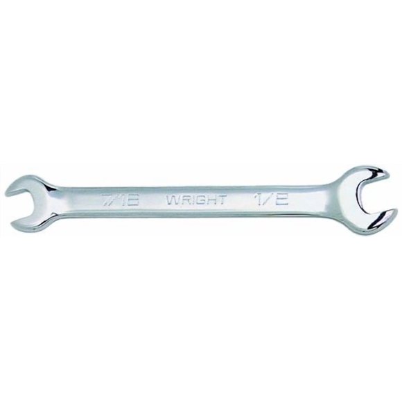 Wright Tool 1331 Full Polish Open End Wrench, 7/8" x 1-1/16"