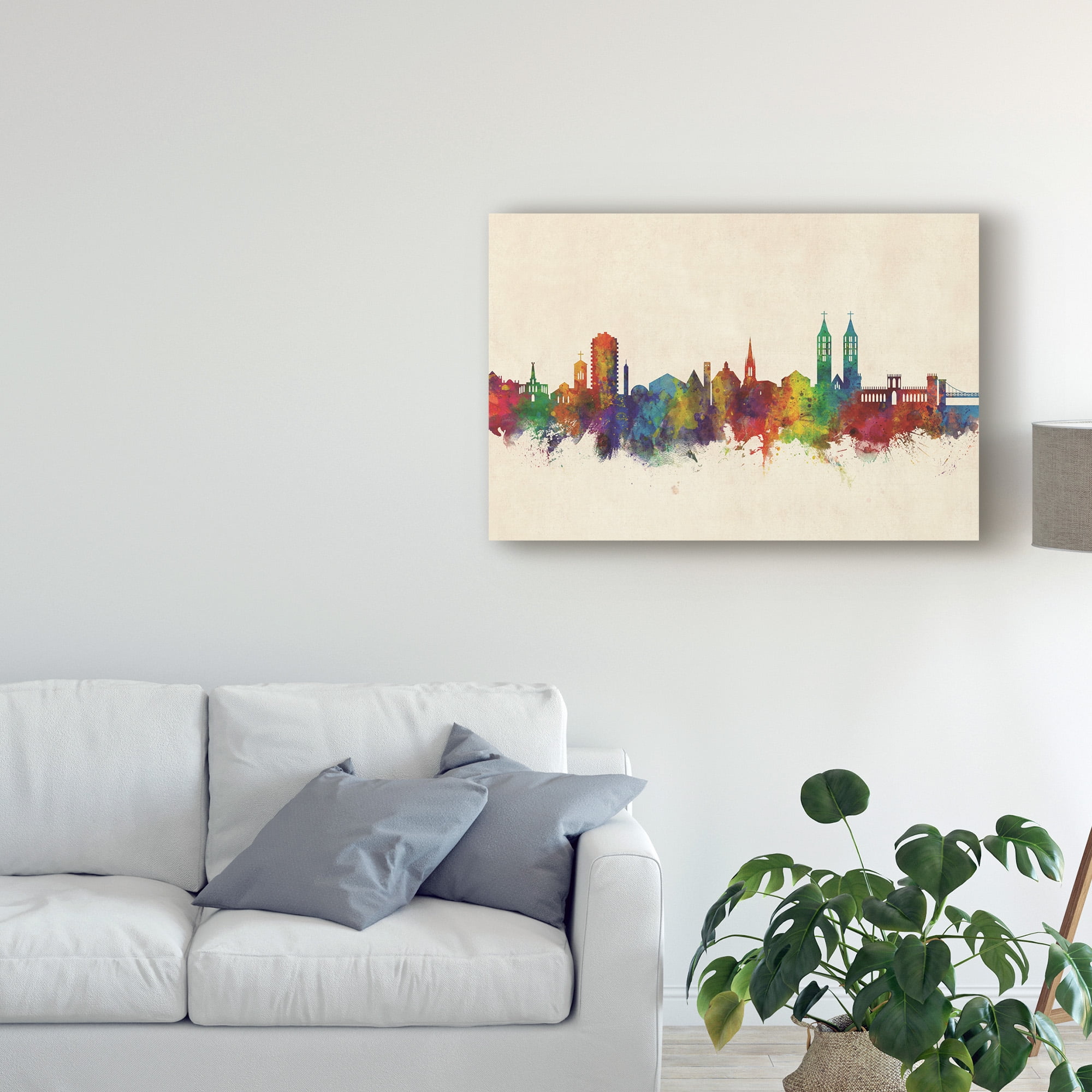Trademark Fine Art 'Kassel Germany Skyline' Canvas Art by Michael Tompsett