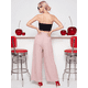 thumbnail image 3 of Pantalón Palazzo para Mujer Pantalón Holgado de Cintura Elástica con Jareta, 3 of 5