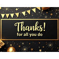 thumbnail image 4 of Gold Balloons Thank You Banner Decorative Design Appreciation Banner for Office Party Employee Celebration Indoor Decoration, 4 of 7