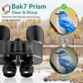 thumbnail image 4 of 10-30X50 Zoom Binoculars for Adults, High Powered Military Binoculars for Bird Watching, Hunting, Outdoor, Hiking, Concerts Large View/Waterproof/BAK7 Prism/FMC Lens/Low Light Night Vision, 4 of 8