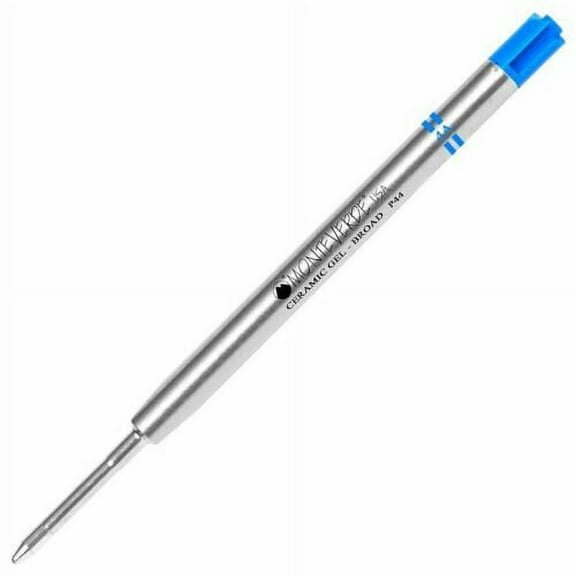 Monteverde P44 Capless Ceramic Gel Refill to Fit Parker Ballpoint Pens, Blue Ink