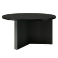thumbnail image 4 of Evelyn&Zoe Anders 32" Wide Round Coffee Table, Black Grain, 4 of 7