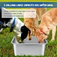 thumbnail image 2 of Tazón de Agua Extragrande 3 Galones para Perros Grandes, Acero Inoxidable Alta Capacidad y Comida Mascotas., 2 of 5