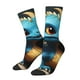 thumbnail image 1 of Balery Adorable Blue Baby Dragon Calcetas Largas con Estampado para Hombre y Mujer – Suaves y Transpirables, Talla Única (US 5-11), 1 of 6
