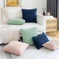 thumbnail image 6 of Lomyolo Decorative Throw Pillow Covers 16x16 Inch Soft Boho Striped Pillow Covers Modern Farmhouse Home Decor for Sofa Living Room Couch 2 Pack, 6 of 7