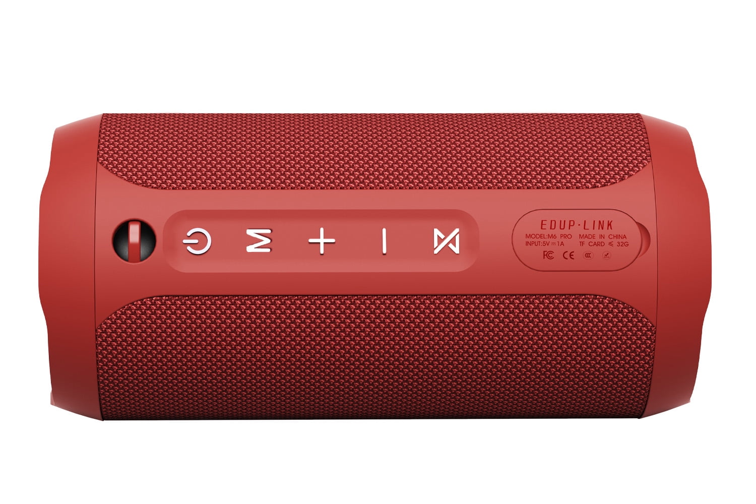 EDUPLINK Bluetooth Speakers - Portable Speaker, Waterproof, Red, M6