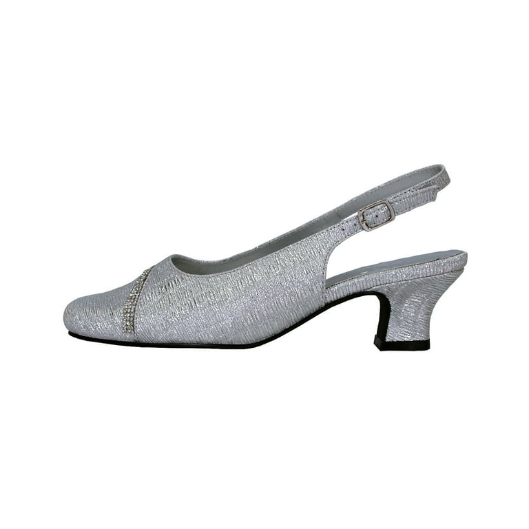 FLORAL Lena Women Extra Wide Width Low Heel Slingback Walmart