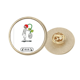 thumbnail image 1 of Halloween decapitado fantasma Horus Broche de oro metálico circular, 1 of 3