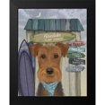 thumbnail image 2 of Fab Funky 12x14 Black Modern Framed Museum Art Print Titled - Airedale Surf Shack, 2 of 5