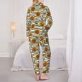 thumbnail image 6 of Goofa Cute Sunflowers Printed Women’s 2 Piece Pajama Set Super,Pajamas Women's Long Sleeve Sleepwear Soft Button Down Loungewear Pjs Lounge Set Nightwear-X-Large, 6 of 9