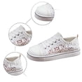 thumbnail image 5 of Summer Tennis Shoes for Women,Womens Casual Breathable Mesh Lace Canvas Shoes,White Sneakers with Embroidery Flower, 5 of 9