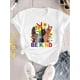 thumbnail image 2 of Women's Colorful Floral Arm Print T-Shirt - Casual Crew Neck, Short Sleeve, Stretchy Polyester Blend, Machine Washable - Perfect for Summer & Everyday Fashion, 2 of 6