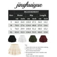 thumbnail image 7 of jinghuiyue Women's Mini Pleated Skirt High Waisted Ruffle Tennis Skirts Sports Skater Running Skorts with Shorts Pockets M, 7 of 7