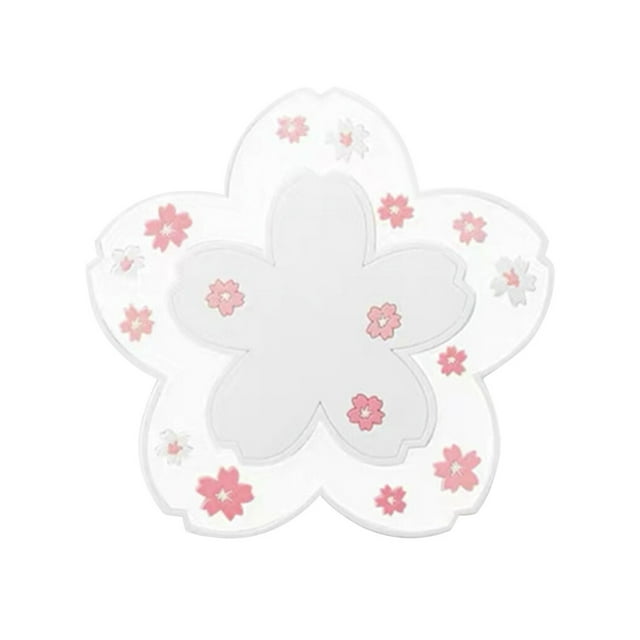 Inteprter Almohadilla para taza de PVC, soporte para taza de té de flores, posavasos antideslizante para bebidas, Mantel Individual resistente Mostrada