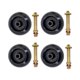 thumbnail image 1 of Paquete de 4 ruedas para 103-3168 103-7263 103-4051 5391026-43 022-5234-98 con pernos y contratuercas, 1 of 9