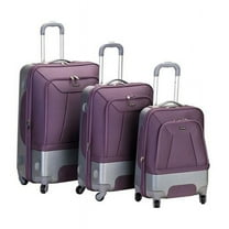 Rockland  3 Rome Pc Hybrid Eva/Abs Luggage Set