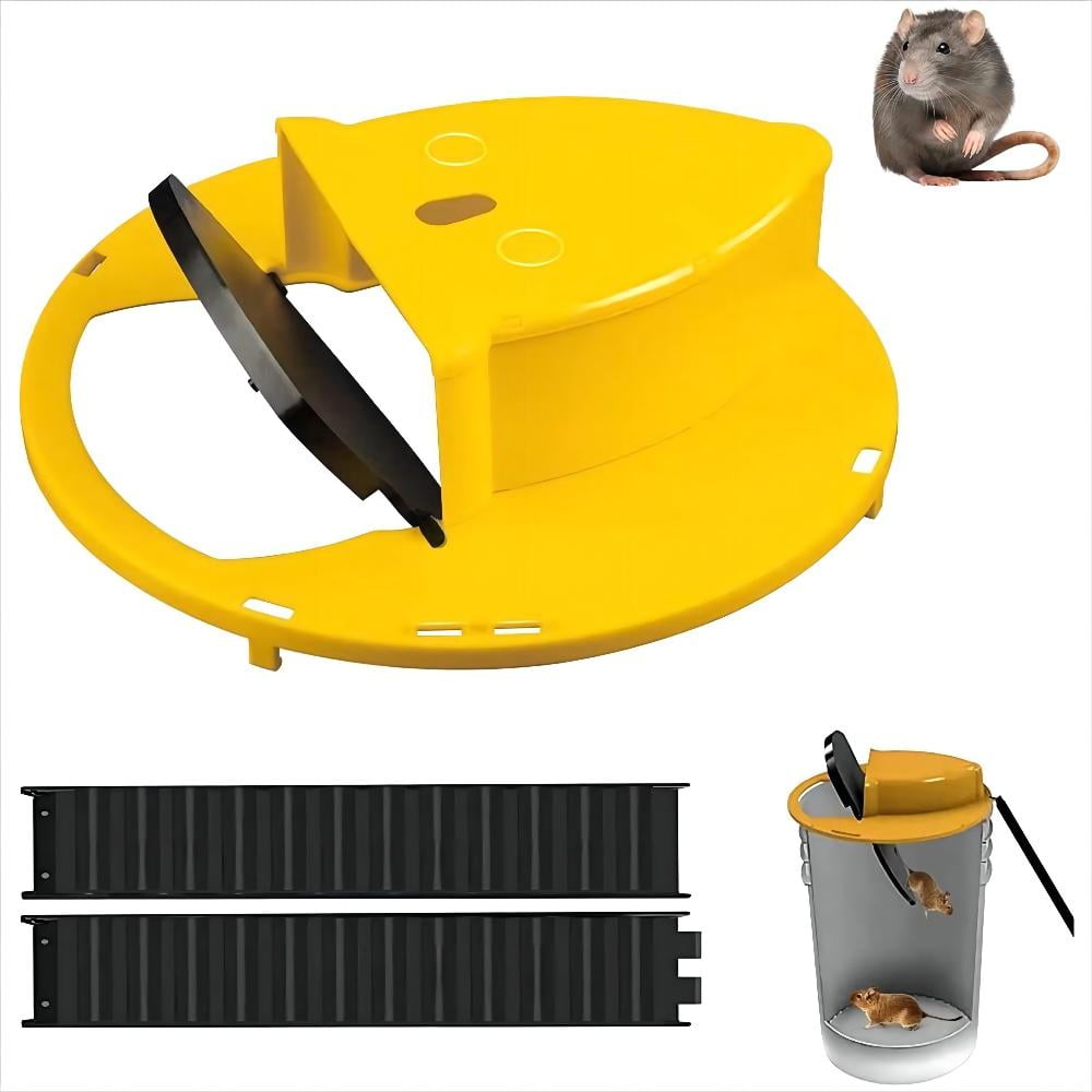 Buy Mouse Trap Bucket Flipable and Slide Bucket Lid Mouse Trap for