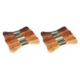thumbnail image 2 of Matsuzay Bordado Multicolor hilos de punto de cruz DIY acolchado suave Kit de ovillos de costura artesanía café 8 colores No.02 2Conjunto, 2 of 6