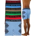 thumbnail image 2 of ToBeInStyle Men's Pack of 6 Seamless Boxer Briefs in Solid and Stripe Designs, 2 of 7