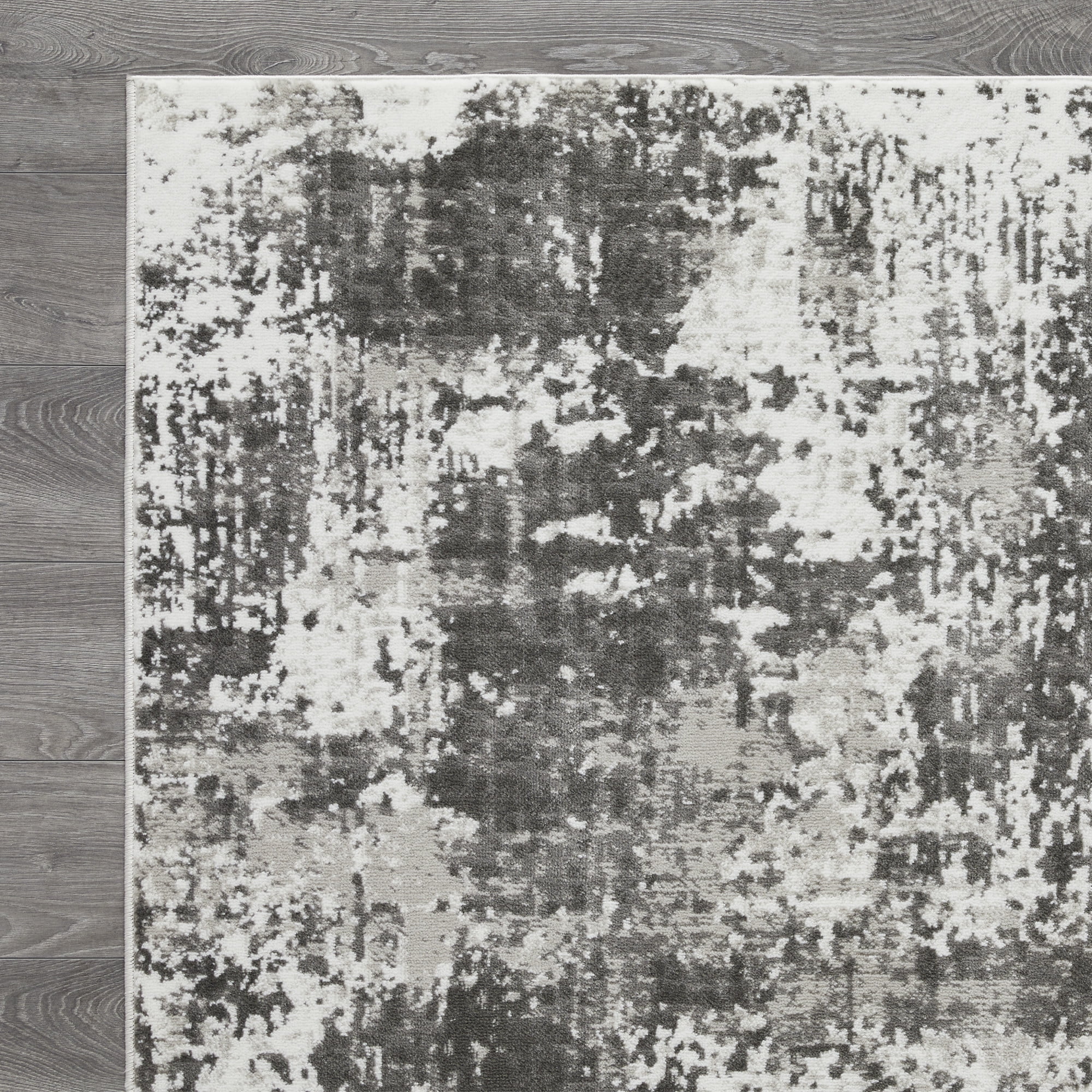 Loomaknoti Rhane Alelone 5' x 7' Gray Abstract Indoor Area Rug