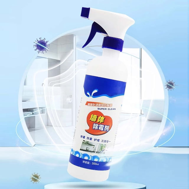 Limpiador de espuma multiusos en aerosol 500 ml Quitamanchas de pared y techo Fórmula sin enjuague Solución de limpieza profunda para baño Azulejos de cocina Espejos de vidrio Fregaderos Fuerza
