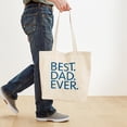 thumbnail image 4 of CafePress - Best. Dad. Ever. Tote Bag - Unisex Canvas Tote Bag, Beige, 1-Piece, 4 of 7