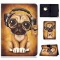 thumbnail image 3 of Allytech Flip Case for All-new Fire HD 8 10th Gen 2020/ Fire HD 8 Plus 2020, Slim Fit PU Leather Kickstand Shockproof Protective Auto Sleep Wake Cards Slots Magnetic Closure Folio Cover, Music Dog, 3 of 13