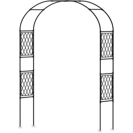 EcoSummer 86.6 x 59 Inch Metal Garden Arbor, Garden Arch Trellis for Wedding Arch Frames, Garden Arch for Climbing Plants Decorative Archways, Suitable for Patio, Backyard, Lawn,Pathway,Seaside