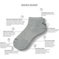 thumbnail image 5 of OTECKA Unisex Basic Crew Socks with Moisture-Wicking - Cushion Comfort Crew Socks, Blue - 6 Packs, Large-X-Large, 5 of 5