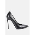thumbnail image 6 of Urchin Croc High Stiletto Heel Pumps, 6 of 10