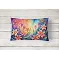 thumbnail image 2 of Carolines Treasures DAC1444PW1216 16 x 12 in. Unisex Lilies in Color Fabric Decorative Pillow, 2 of 4