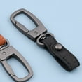 thumbnail image 2 of Zonh Leather Belt Loop Keychain Car Key Holder for Men Black, 2 of 6