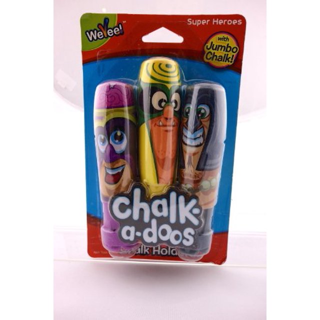 WeVeel Chalk-A-Doos Chalk Holders-Super Heroes - Colors May Vary WeVeel 467181942589