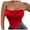 Wine, variant on Lindreshi Corsets for Women Women's Fashion Solid Slim Backless Tanks Top Short Breast Wrap Vest