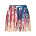 thumbnail image 6 of Haoxianjian 4th of July Shorts for Women Drawstring Hight Waist Shorts Travel Summer Active Loose Lightweight Short Pants Trendy Dressy Lounge Hot Beach Shorts Casual Multiple pockets S-XXL, 6 of 6