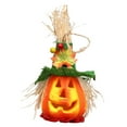 thumbnail image 4 of Linterna de calabaza de Halloween decorativa para celebrar la decoración del hogar, porche interior Sombrero verde, 4 of 6