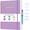 Purple, variant on Meeting Notebook for Work, Notebooks for Work 8.5" x 11", Professional Meeting Notes Notebook for Women Men, Large Spiral Notebook with Numbered Page, Sticky Tabs, PVC Pockets for Organization,
