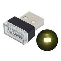 hengsof USB LED Car Interior Night Light Atmosphere Lamp, Mini USB LED Decoration Light Ambient Interior Light, Multi Color USB Portable Car Ambient Lighting Kit, USB Night Light