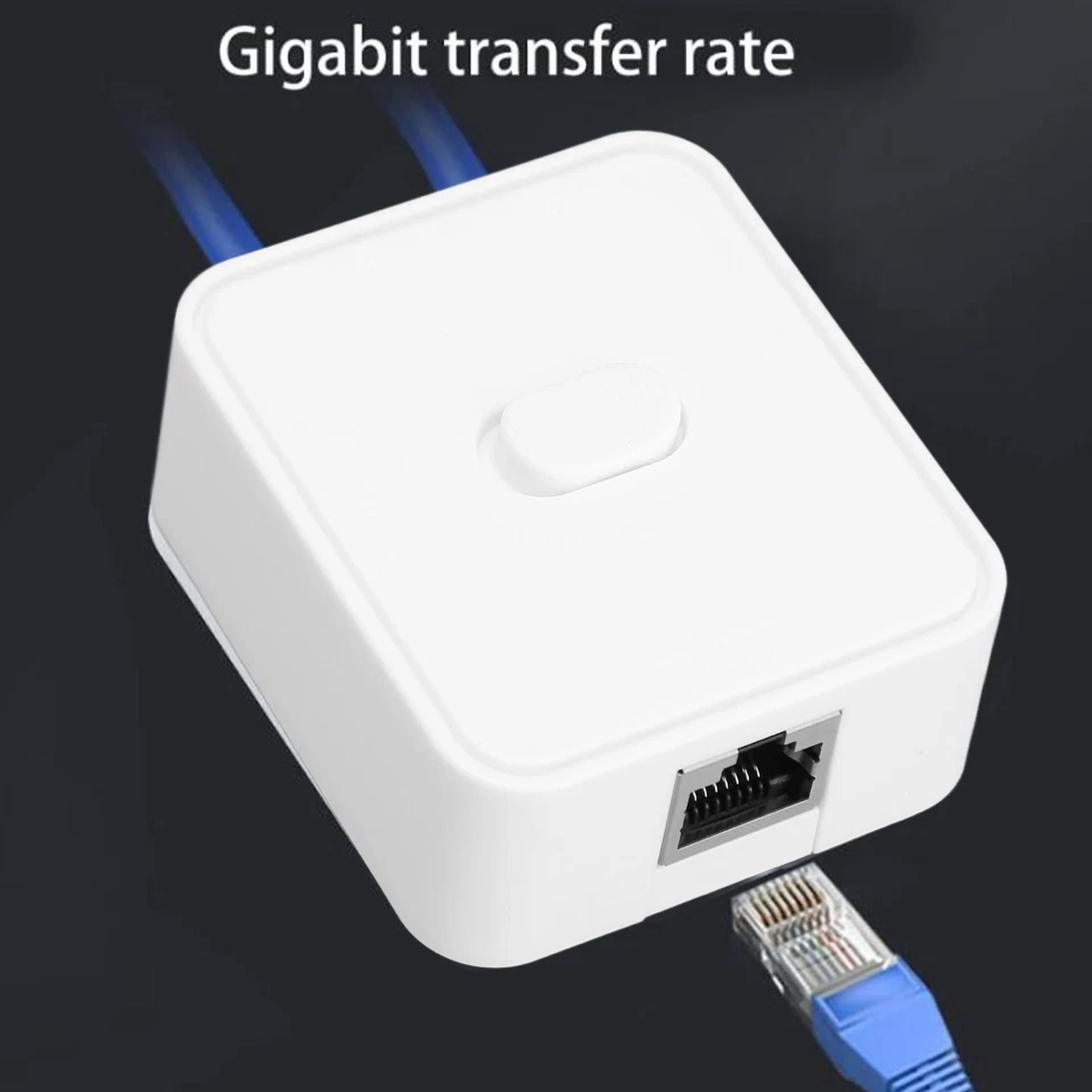 CRESTIN- Gigabit Network Switch Rj45 Network Splitter Adapter 1000Mbps For Office Fbh