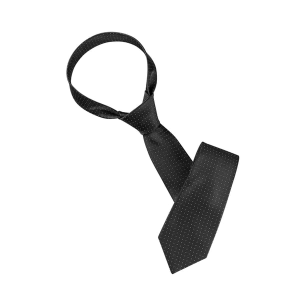 CORBATA CLÁSICA DE PUNTOS PARA HOMBRES, CORBATA AUTOATADA INSPIRADA EN CHIC, ANCHO CLÁSICO, NEGRO, TAMAÑO ÚNICO, PARA BODAS FORMAL