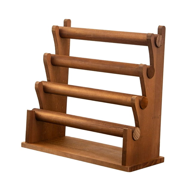 Organizador de pulseras y coleteros de madera, estable e independiente. 4 niveles