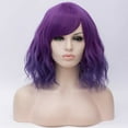 thumbnail image 2 of Unique Bargains Wigs for Women 14" Gradient Purple Curly Wig with Wig Cap, 2 of 6