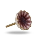 thumbnail image 2 of Set of Six Alice Ceramic Crackle Pink Cabinet Knobs by Trinca-Ferro, 2 of 8