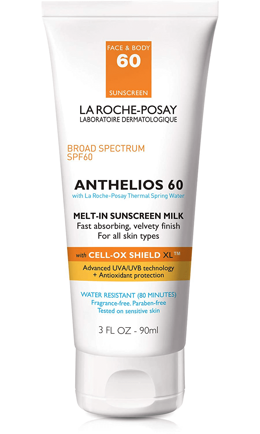 La Roche-Posay Anthelios Milk & Face Sunscreen Lotion Broad Spectrum SPF 60, Oxybenzone & Octinoxate Free, Oil-Free Sunscreen - Walmart.com