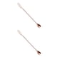 thumbnail image 3 of Kearding Cuchara de barra acero inoxidable Mango largo Patrón agitador 2Conjunto Oro Rosa, 3 of 6