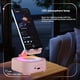 thumbnail image 4 of Altavoz Bluetooth con Soporte para Teléfono, Cargador de Voz, Caja de Música LED de Color, Altavoces de Escritorio Blancos., 4 of 10
