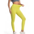 thumbnail image 3 of Paiwinds Women's High Waist Yoga Pants Full Length Tummy Control Slim Fit Nylon Spandex Running Leggings, 3 of 9